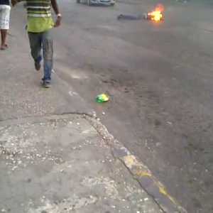 Man Set On Fire In Jamaica