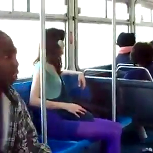 Black  Man Vs White Man Fight On The Bus